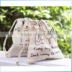 Promotional Organic Canvas Drawstring Bag thumbnail-1