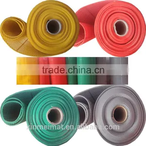 Honeycomb Hollow Out Pvc Plastic Floor Fold Able Door Mat Wholesale in Rolls thumbnail-3