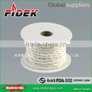 White Heat Insulation Ceramic Twisted Fiber Rope thumbnail-1