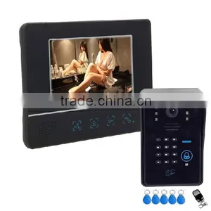 2015 7" Color Screen Wired ID Card Unlock Video Door Phone With Remote Door Release PY-811MJIDS11 thumbnail-1