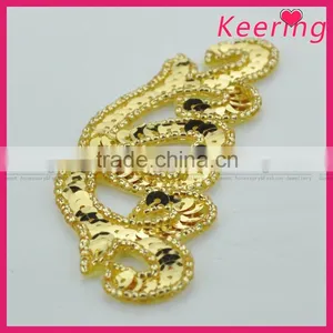 Super Poular Dress Accessories Heart Design Beads Patch WRAB-005 thumbnail-2