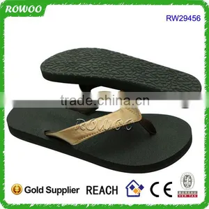 Summer Gold Metallic PU Yoga Mat Lady Fashion Women Sandals thumbnail-2