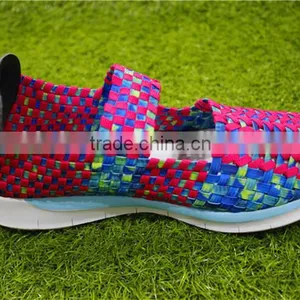Red Woven Ladies Sandals thumbnail-3