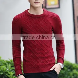 South Korean Fashion Men's Sweaters 2015 Sets New Round Collar for Multi Color Men Sweater thumbnail-3