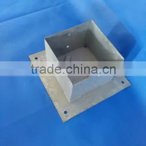 Iron Fencing Bolt Down Pole Plate thumbnail-1