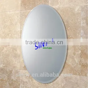 Sinoy Mirror Inc Beveled Edge Oval Bathroom MIrror Glass, 3mm to 6mm Thick, 10mm - 30mm Beveling Edge thumbnail-5