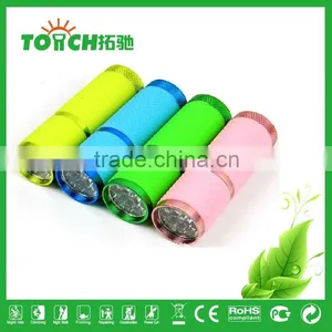 Mini Led Flashlight Rubber 9 Led Promotional Gift Flashlight thumbnail-1