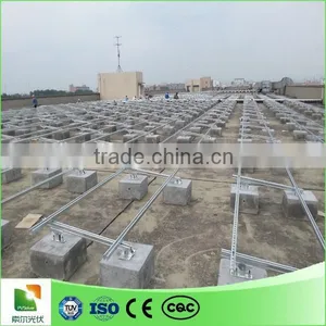 Flat Roof pv Mounted Structure Solar Panel Roof Mounting Brackets Steel thumbnail-1