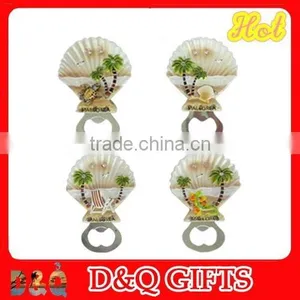Resin Beach Slipper Bottle Opener Souvenir With Palm Tree for Europe thumbnail-2