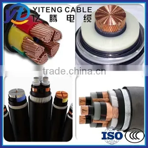 Power Cable Cu Copper Al. Cu/XLPE/SWA/PVC Cable With 3X185mm thumbnail-1