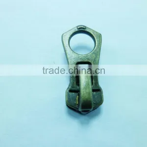 5# Metal Zipper Locking Zipper Slider Customers' Puller Plated Cooper Zipper Slider Jacket Zipper Slider thumbnail-1