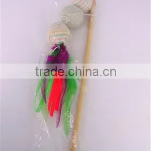 Cotton Ball Nature Cat Swing Toys With Sticker Toy Wholesale Cat Toys thumbnail-1