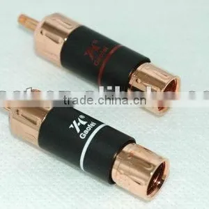 Hi-End Red Copper RCA Plug Audiophile RCA Adapter thumbnail-1