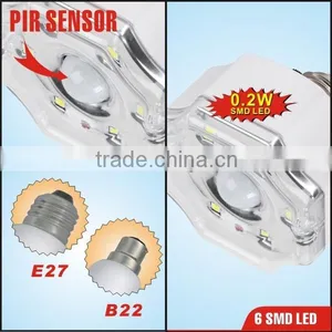 Plastic PIR Sensor Rechargeable Led Light Led Bulb for Emergency thumbnail-2