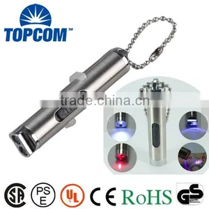 TP-302 2 LED Keychain UV Light With Laser Point thumbnail-1