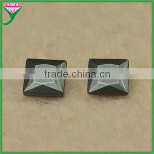 Wholesale Price Faceted Square Cut Hematite Magnetic Stone thumbnail-1