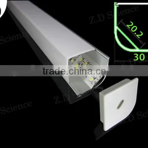 Square LED Lamp Aluminum Extrusion Linear Lighting With PMMA Diffuser Lampada LED thumbnail-1