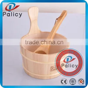 Wooden Sauna Bucket and Scoop With Inner thumbnail-1