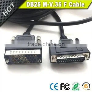 10FT DB25 Male to V35 Female DTE Cable in Black thumbnail-5