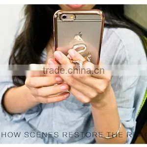 Samco Luxury Crystal Swan Universal 360 Degrees Ring Grip/Stand Holder for Any IPhone, Galaxy and Smartphones/Tablet Device thumbnail-6
