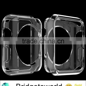Soft Ultra Thin Transparent Protective TPU Gel Clear Cover Case for Apple Watch 38mm 42mm thumbnail-6