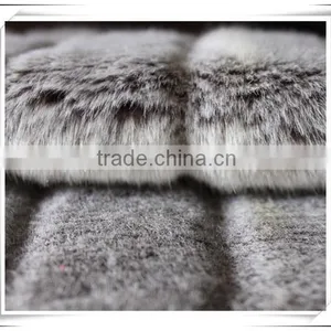 Grey Long Pile Fake Fur Fabric thumbnail-2