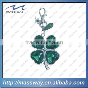 Souvenir Fashion Metal 3D Four Leaf Clovers Key Chain thumbnail-1