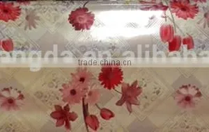 3D Laser Tablecloth Pvc Table Cover in Roll Shining Design With Flowers thumbnail-2