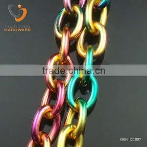 Gradual Change Colorful o Shape Chain 20.3*15.1mm thumbnail-1