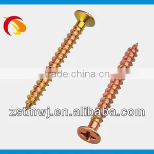 Color Zinc Flat Head Phillips Slot Chipboard Screw thumbnail-1