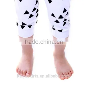 2016 Kaiya Solid Cotton White Printed Short T-shirt and Pant Kids Boys Clothes thumbnail-6