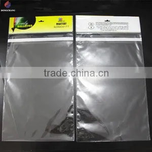 Custom Plastic Opp Bag With Printed Header and Permanent Tape for Balloon Packaging thumbnail-6