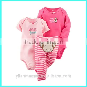Wholesale Boys and Girls 3 Pack Bodysuit and Pant Carter Baby Clothing Sets Design Quality Choice Most Popular thumbnail-1