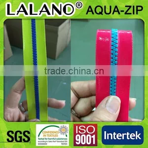 Plastic Blue Teeth Waterproof Zipper for Dress Lace Summer White thumbnail-1