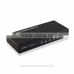 OEM China Supplier New Products 1X4 HDMI Splitter With IR 1080P 60Hz Cascaded 3D HDMI V1.3 HDMI Splitter 1 in 4 Out thumbnail-3