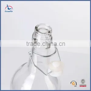 High Quality Set 3 Glass Beverage Bottles Wholesale Clear Glass Water Bottle thumbnail-3