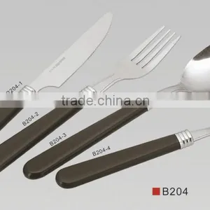 4pcs Plastic Cutlery Set in a Mesh Bag thumbnail-2