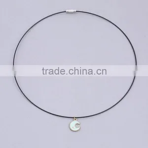 Islam Religion Sign Necklaces Accessory Single Tone Black Anime Chain Moon Star Turkey Flag Pendant Turnbucle Chain Necklaces thumbnail-5