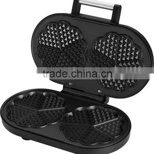 Non-stick Coating Double Heart Electri Waffle Maker thumbnail-3
