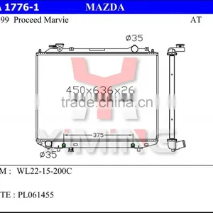 Auto Radiator for Mazda Proceed Marvie 96-99 AT WL22-15-200C thumbnail-1