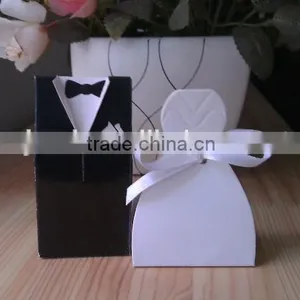Bride and Groom Ribbon Wedding Cady Box Wholesale thumbnail-2
