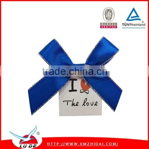 2015 Factory Handmade Solid Color Bows Polyester Ribbon Bow thumbnail-4