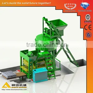 Fully Automatic QTJ5-20 Cement Block Machine Coal Ash Brick Making Machine thumbnail-1