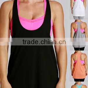 2016 Tank Top New Fashion Summer Plain Dyed Sleeveless Cotton Women Tank Top, Gym Clothes 2016 thumbnail-1
