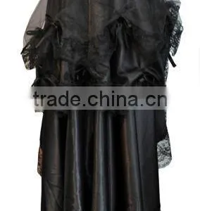 Seductive Black Long Women Sexy Skirt M41 thumbnail-1