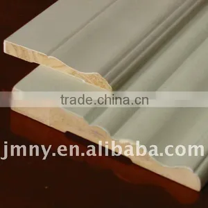 Gesso Primer White Wood Baseboard thumbnail-1