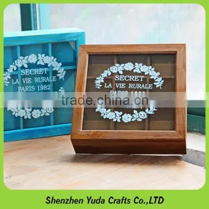 Commemorative MDF Favor Case With Dividers Wooden Gift Box With Acrylic Cover thumbnail-1
