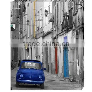 Old House and Car Cheap Canvas Panels thumbnail-1