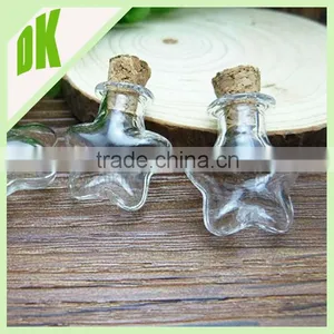 Small Apothecary Bell Jar Bottles With Loops Screws Necklaces~25mm x 22mm Clear Vials, Chains, Empty Mini Glass Bottle Factory thumbnail-4