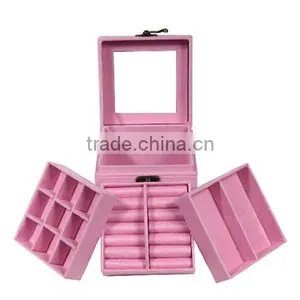 Christmas Gift 3 Sheets Inside Lint Jewelry Box for Girls thumbnail-4